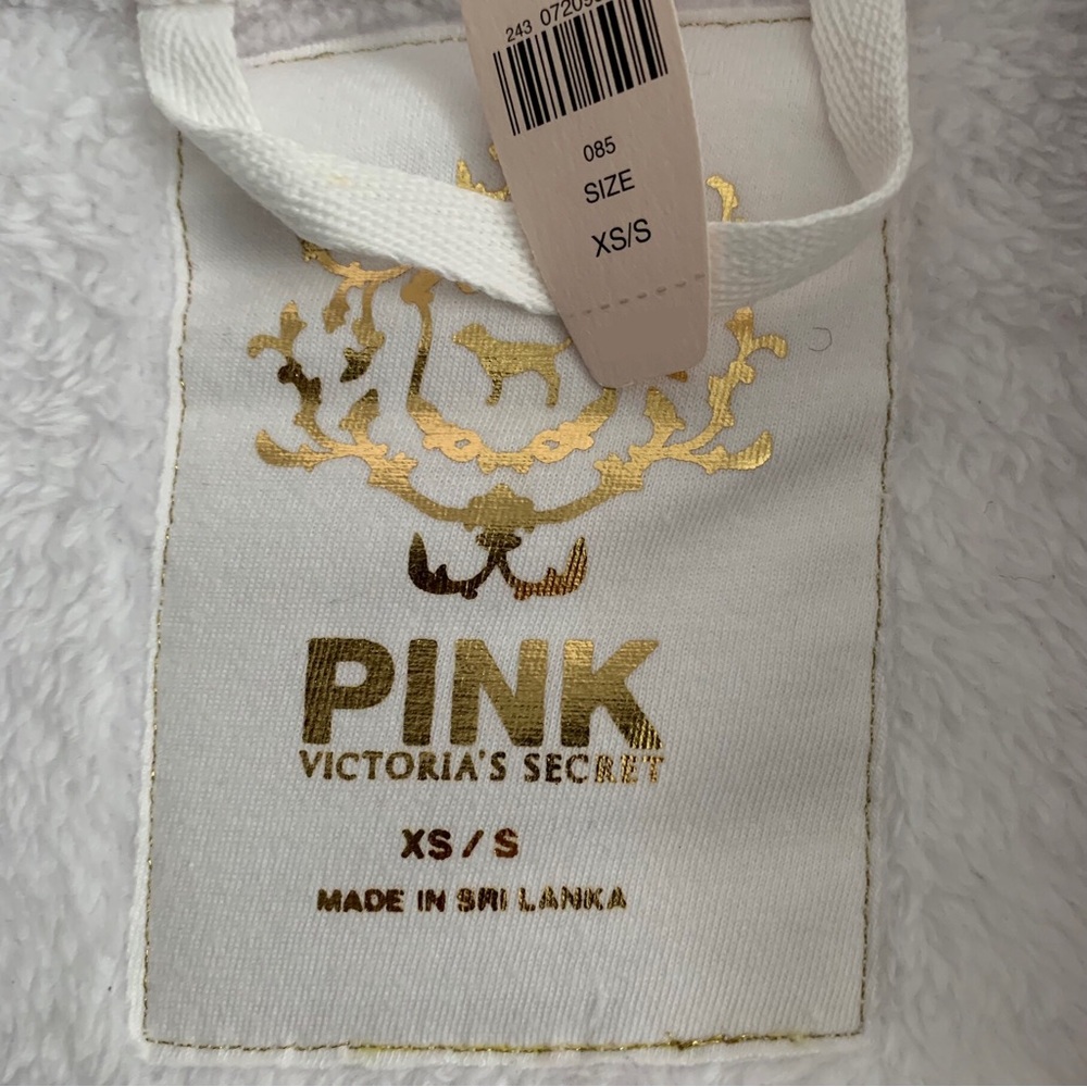 Victoria’s Secret PINK Rock Royalty plush soft Embroidered Bath Robe - Picture 8 of 16